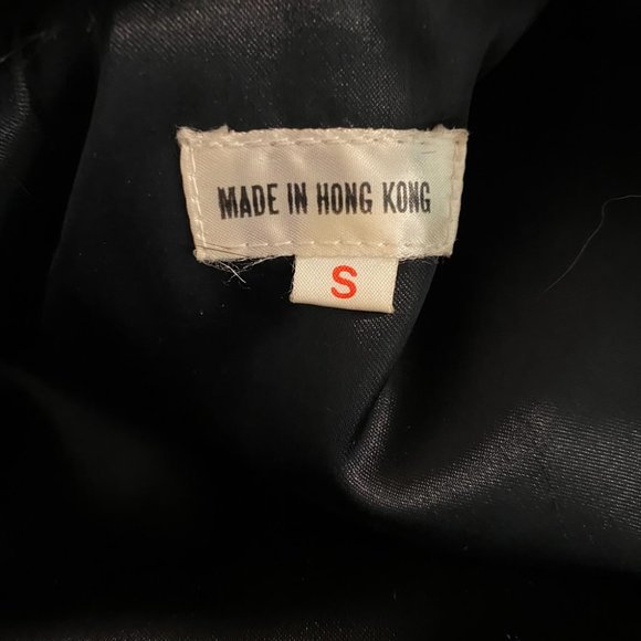 VGUC Vintage Black Dyed Rabbit Fur Jkt-Sz S,Attchd scarf, nice, pretty coat! - Picture 7 of 10